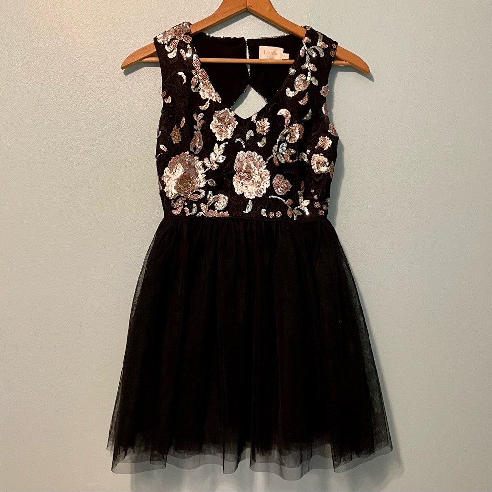 Louche Luxe Fit & Flare Sequin Dress